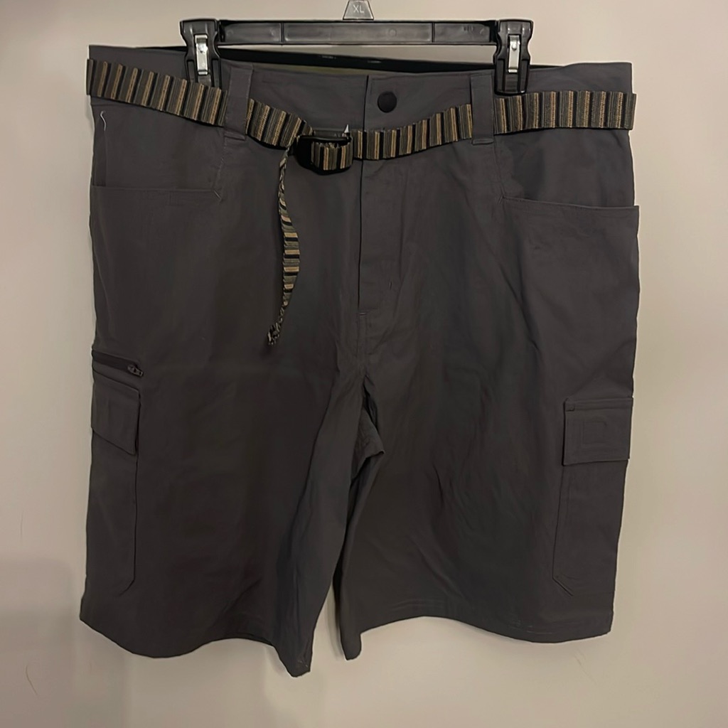 Orvis Mens Tech Cargo Shorts Size 36 Dark Grey
